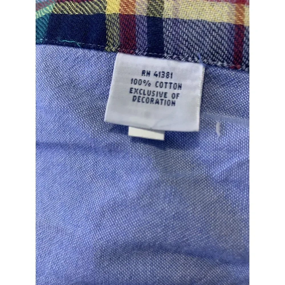 Ralph Lauren Flannel Long Sleeve Mens Shirt‎ Plaid Size Large